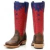 Kids Cowboy Boots - Olathe Red Spider Square Toe OK42