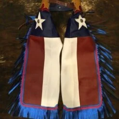 Jerry Bagley Chaps Texas Flag