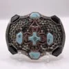 Buckle Turq And Bronze Cross