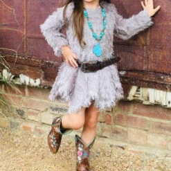 Dress Silver Fringe Skater