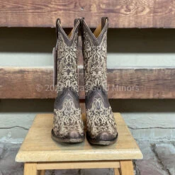 Corral Floral Brown Boots T0132