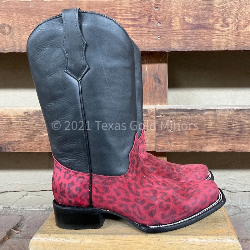 Corral Red Leopard Boot J7110 2 Corral Red Leopard Boot J7110 - Image 2