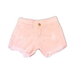 Pink Denim Shorts