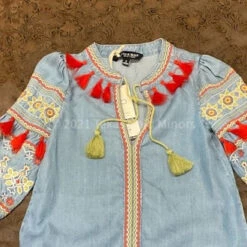 Jasmin Embroidered Dress -Texasgoldminors Outlet Store CB0B9EB8 2020 4559 8957 706E83A1541C