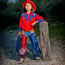 Jerry Beagley Chaps American USA Flag