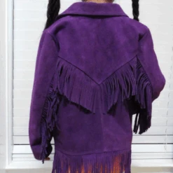 Jacket Purple Fringe Suede -Texasgoldminors Outlet Store DSCN0072 1