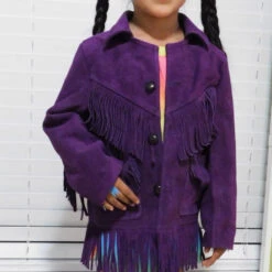 Jacket Purple Fringe Suede -Texasgoldminors Outlet Store DSCN0075 1