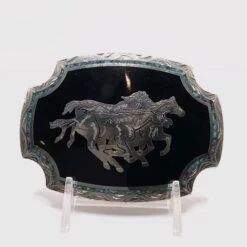 Buckle Running Horses