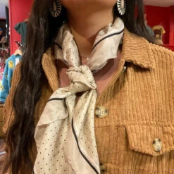 Scarf Sand Polka Dot (Wild Rag)