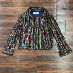 Multi Sequin Stripe Jacket