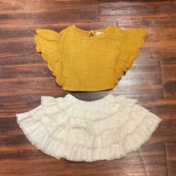 Frill Mustard Blouse