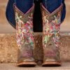 Macie Bean Multi-Color Cracktacular Square Toe Boot MK9133