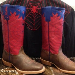 Kids Cowboy Boots - Olathe Red Spider Square Toe OK42 -Texasgoldminors Outlet Store kids cowboy boots olathe red spider square toe ok42 15878a82 a221 4bd3 858f 4dcc31ff161f