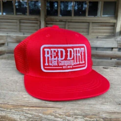 Red Patch Red Dirt Hat Co. Youth Snapback Cap -Texasgoldminors Outlet Store redh1