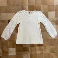 Blouse White Ruffle Sleeve